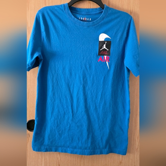 Nike Blue Short Sleeve Tee with Air Logo - Picture 1 of 5
